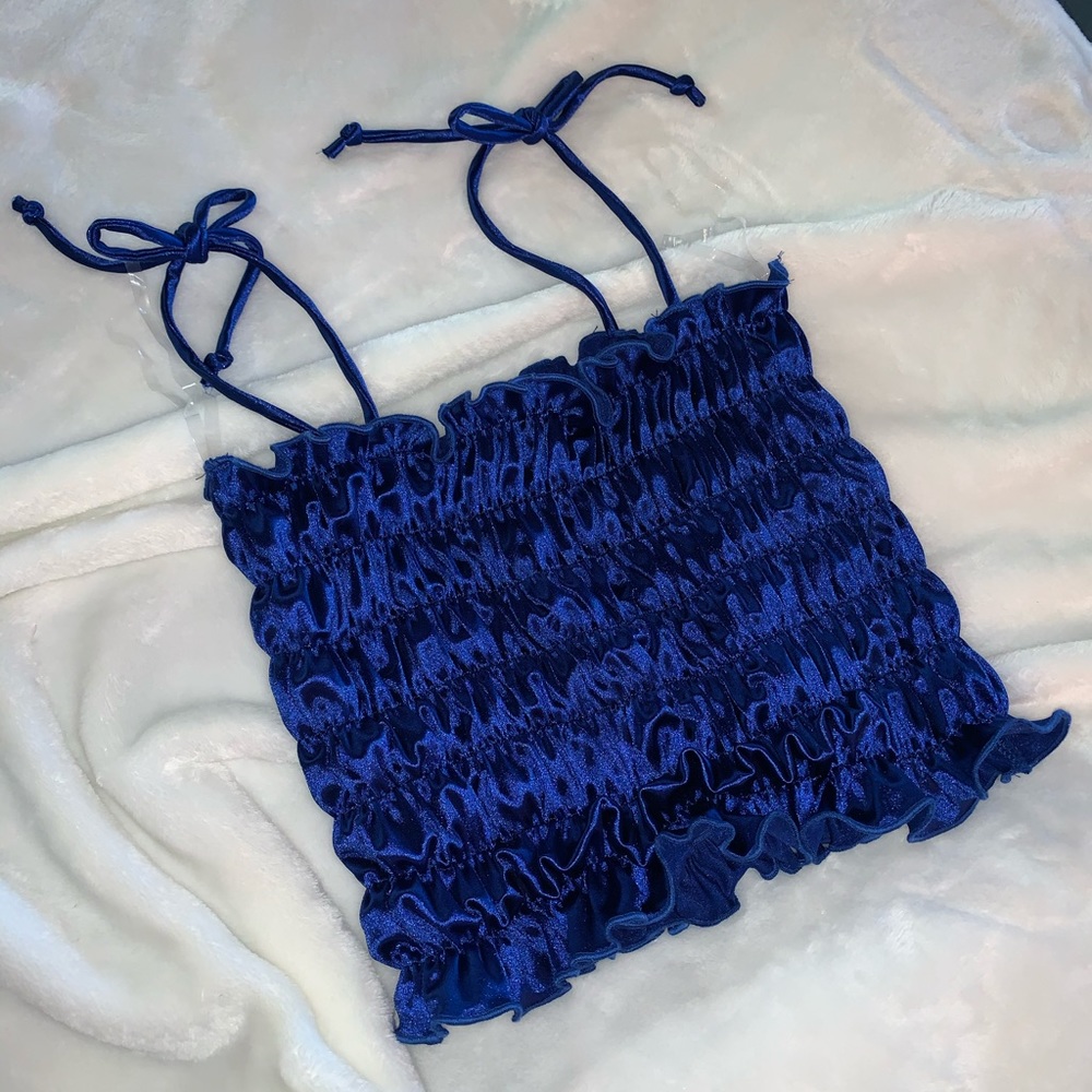 Satin crop top